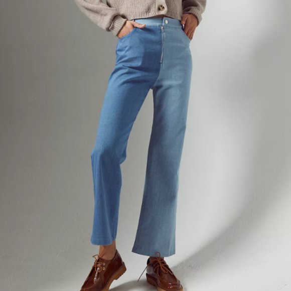 En Saison Blue Flare & Wide Leg Jeans - Picture 1 of 5